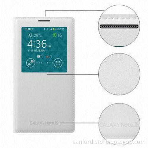 Auto Wake-up Function Leather Case for Samsung Galaxy Note3, Built-in IC